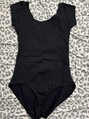 Blackmilk Black Scoop Neck Bodysuit size medium